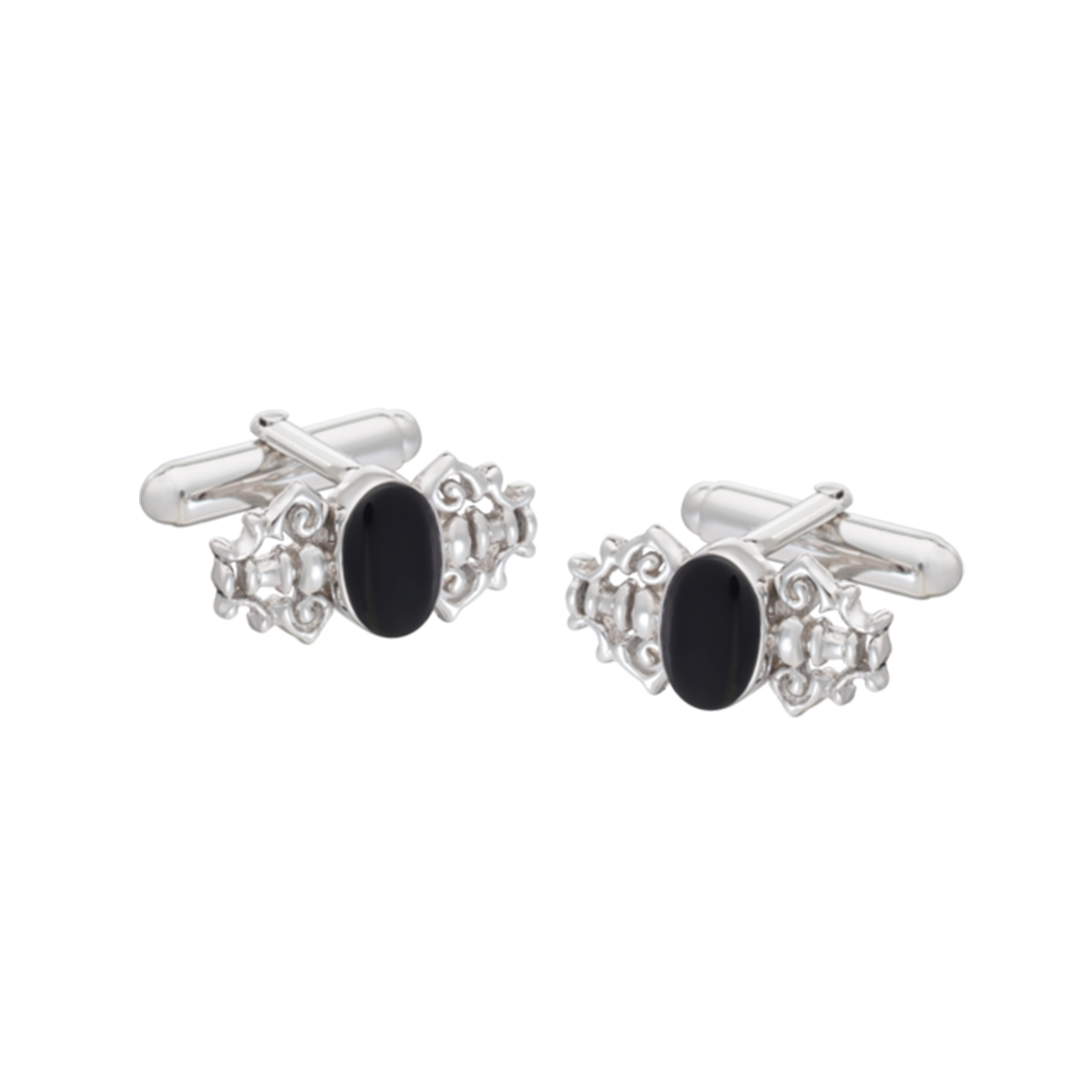 Hermès｜ Cufflinks〝GLENAN〟 Hermès vintage cufflinks Glénan solid silver box Silver